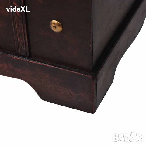 vidaXL Винтидж сандък за съкровища, дърво, 66x38x40 см, снимка 6 - Скринове - 56146380
