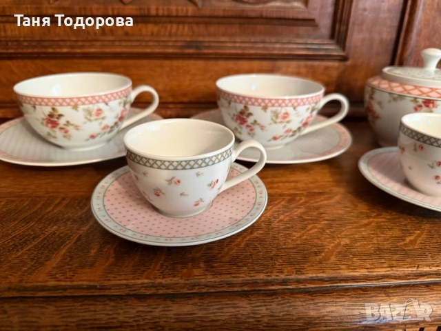 Сервиз за кафе и чай Laura Ashley Louisa, снимка 2 - Сервизи - 54068312