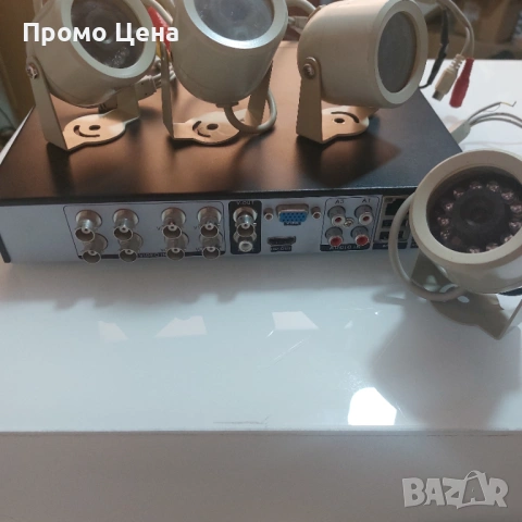 Комплект за видеонаблюдение DVR рекордер E-CH7008 8 канален + 4 камери, снимка 8 - Други - 54207567
