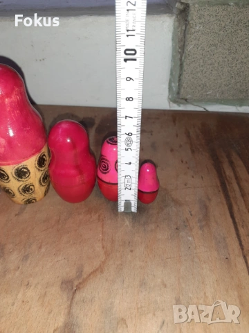 Матрьошка стара руска дарвена кукла 7 в 1, снимка 7 - Антикварни и старинни предмети - 54030650