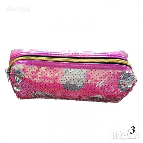 1656 Несесер за моливи с пайети, снимка 3 - Ученически пособия, канцеларски материали - 29839428