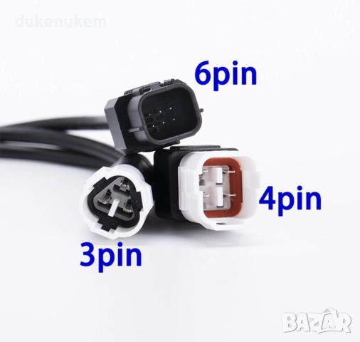 OBD2 адаптер кабел – 3/4/6 pin към 16 pin за мотоциклети и автомобили, снимка 3 - Аксесоари и консумативи - 51678644