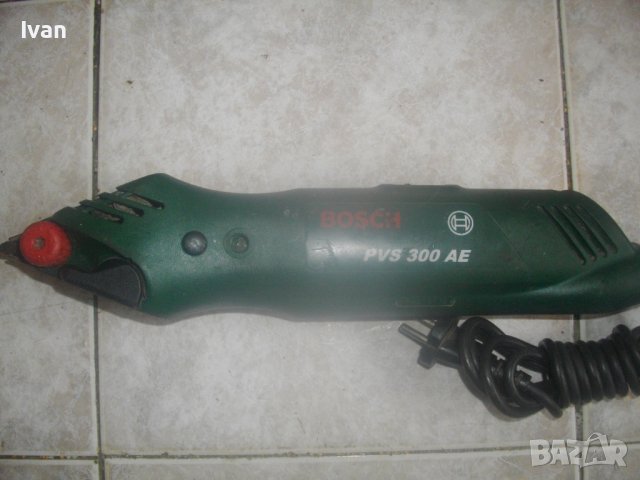 Швейцарски Оригинален Мини Лентов Шлайф-BOSCH PVS300AE-300 Вата/2009г-Отличен-Бош, снимка 4 - Други инструменти - 42427711