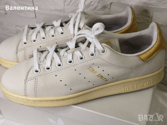 Намалени! Кецове Adidas Stan Smith 999, 40 размер, естествена кожа,сиви, златни, снимка 10 - Кецове - 38089398