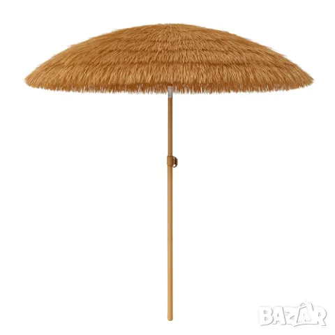 Градински чадър / Плажен чадър с UV защита 170 см – Хавайски стил, снимка 6 - Градински мебели, декорация  - 50225977