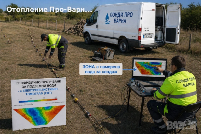 ПРОФЕСИОНАЛНО ГЕОФИЗИЧНО ИЗМЕРВАНЕ (ERT) – 32-КАНАЛЕН ТОМОГРАФ ЗА ВОДА/ БУРГАС
