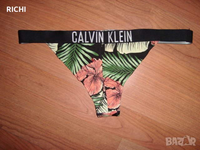 CALVIN KLEIN – Банки ДОЛНИЩЕ флорално, снимка 6 - Бански костюми - 36727555