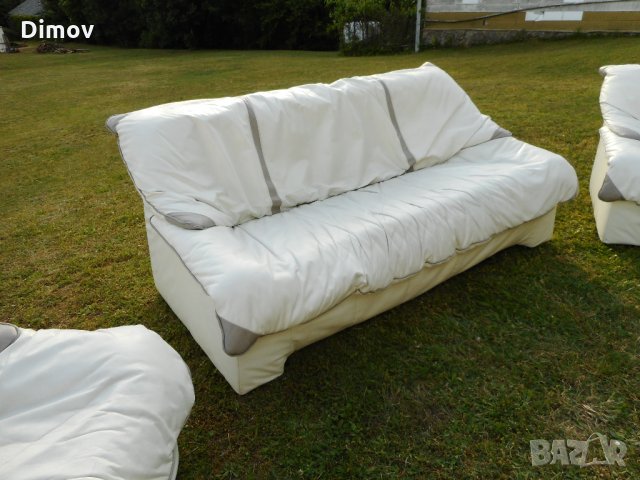 Холова гарнитура, естествена кожа Дизайнерска мебел.Внос. , снимка 6 - Дивани и мека мебел - 31368410