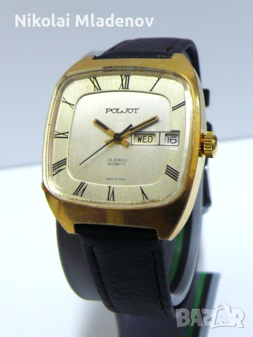 Съветски Позлатен Полет/POLJOT Автоматичен Мъжки ръчен часовник, работещ
