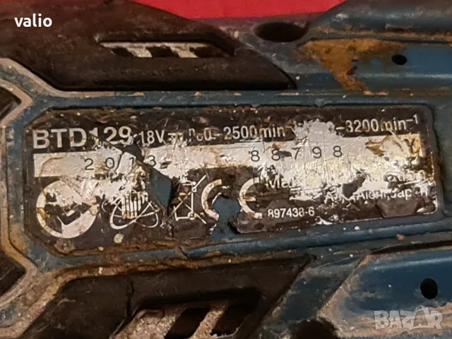    Безчетков винтоверт  импакт Макита BTD 129 18v, снимка 6 - Винтоверти - 49915232
