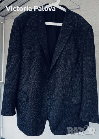 Премиум вълнено сако голям размер XXL+ CARL GROSS 100% вълна, снимка 4 - Сака - 53307335