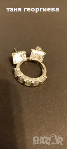 сребърен комплект с цирконий , снимка 2 - Бижутерийни комплекти - 48487823