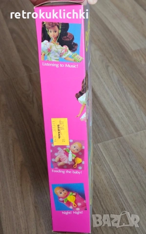 Ретро кукла Барби 1990, Barbie Courtney Babysitter #9434, снимка 12 - Кукли - 53972204