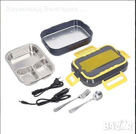 Кутия за затопляне на обяд за 12 или 220V INOX, снимка 3 - Кутии за храна - 54332468