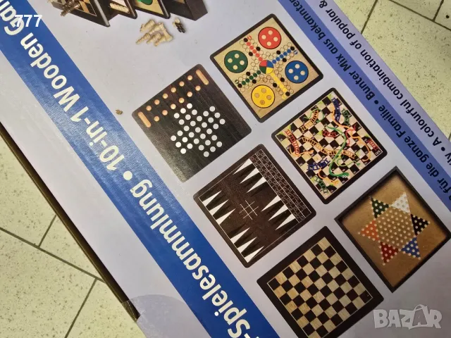 дървени игри 10в1, снимка 4 - Образователни игри - 48476154