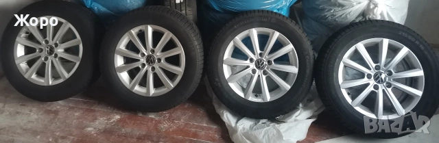 Джанти със зимни гуми в отлично състояние за Фолксваген / VW 16"с гуми Continental, снимка 5 - Гуми и джанти - 50507052
