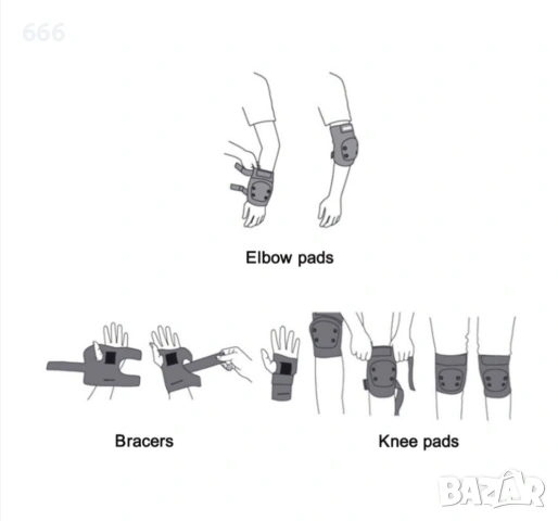 Комплект протектори за деца, снимка 4 - Други - 54142596