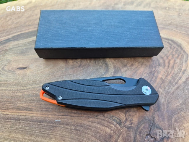 Сгъваем джобен нож,стомана D2,тъмно острие, D116, снимка 3 - Ножове - 50991245