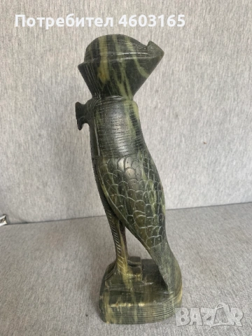 египетска статуя на бога Хор, снимка 7 - Антикварни и старинни предмети - 54174421