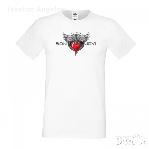 Разпродажба! Мъжка тениска BON JOVI 1, снимка 1 - Тениски - 32195400