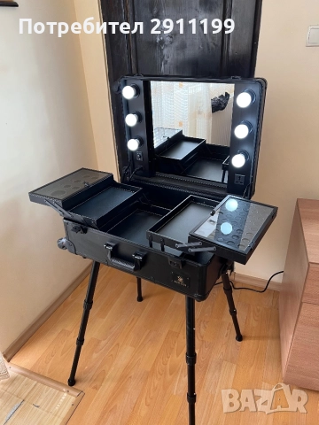 Голям куфар за грим и козметика Luvodi