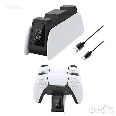 Двойна зарядна станция за PlayStation 5 контролери