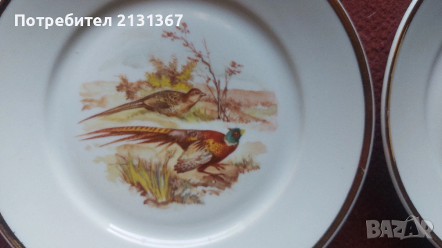 изида,сервиз,български порцелан,дивеч, снимка 4 - Антикварни и старинни предмети - 53995693