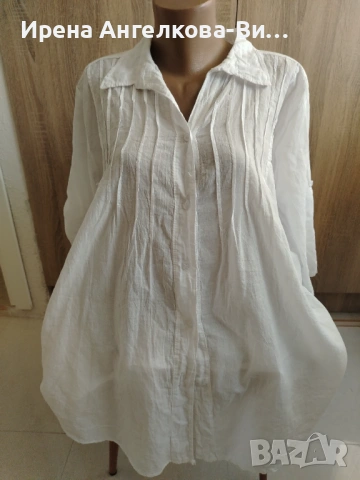 Дамска  бяла риза, снимка 3 - Ризи - 54214758