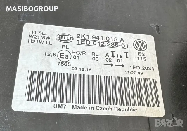 Фар ляв фарове нексенон Н4 за Фолксваген Кади Vw Caddy, снимка 6 - Части - 49127596