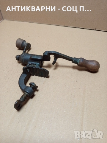 Соц Стара Бронзова Ръчна Машинка За Патрони. , снимка 7 - Антикварни и старинни предмети - 52057064