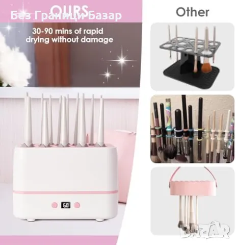 Нова Сушилня за грим четки – компактна, мощна, суши без увреждане, снимка 2 - Друга електроника - 49295103
