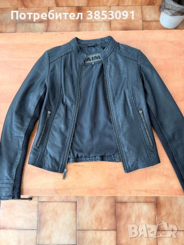 Кожено яке AIM размер 38, снимка 5 - Якета - 54163293