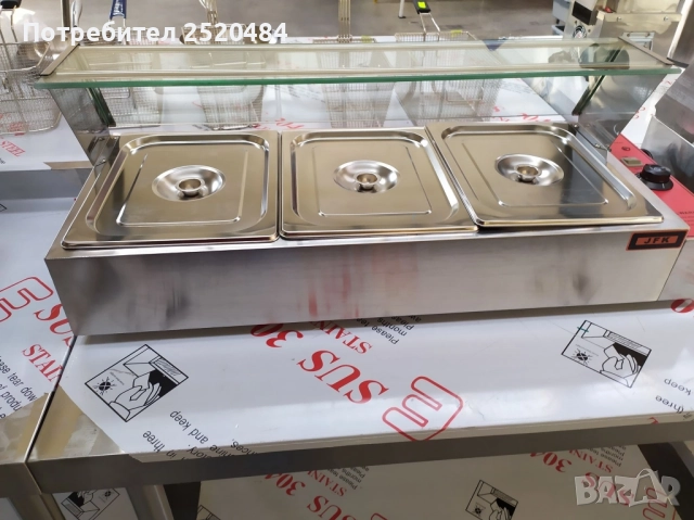 Топли витрини Бен Мари на водна баня 6 модела. Чисто нови с гастронорми! ХИТ Цена 280лв/143,16€, снимка 10 - Обзавеждане за заведение - 51804309