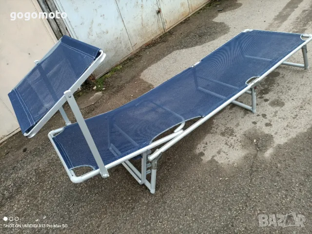 шезлонг алуминиев, сгъваемо алуминиево легло, туристическо сгъваемо легло , снимка 3 - Други стоки за дома - 49728493