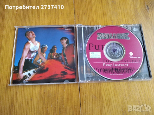 SCORPIONS - PURE INSTINCT 14лв оригинален диск, снимка 2 - CD дискове - 52146564
