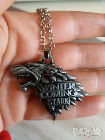 Медальон, колие Старк, вълк Гейм ъф тронс Game of Thrones