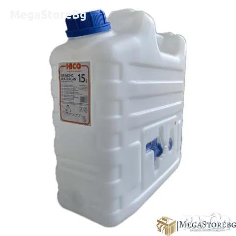 Туба за вода с пластмасов кран POJ002 - 15 литра