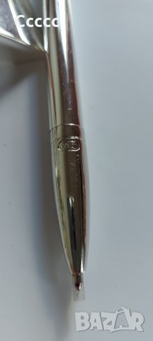 Пепелник  химикалка  и стойка за  нея от бял месинг , снимка 4 - Колекции - 34026439