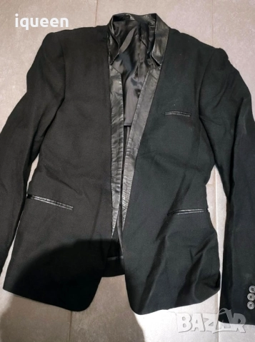 Блейзър с кожа