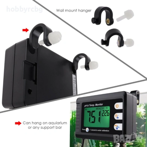 Kомбиниран тестер за рН и температура със сменяем pH електрод, снимка 11 - Друга електроника - 33332610