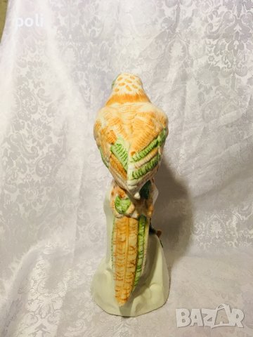 голяма порцеланова статуетка папагал , снимка 11 - Статуетки - 40035205