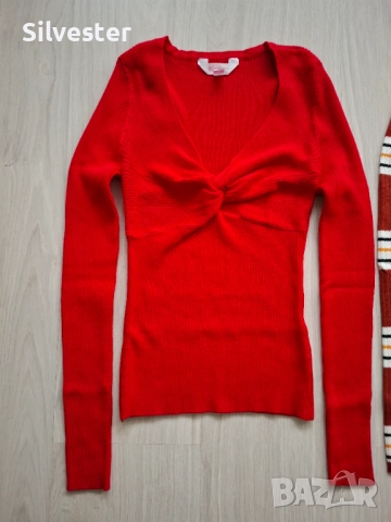 Дамска блуза с дълъг ръкав, Чисто нова, Размер XS