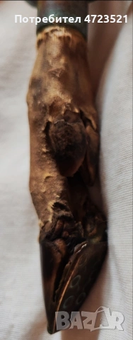 Уникален ловджийски нож с дръжка от елен, снимка 3 - Ножове - 53292971