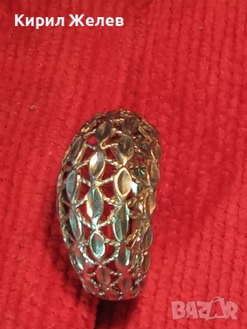 МАЙСТОРСКИ УНИКАТ СРЕБЪРЕН СТАР ПРЪСТЕН ФИЛИГРАНЕН ТИП ФИНА РЪЧНА ИЗРАБОТКА СРЕБРО 925 БИЖУ 26623, снимка 5 - Антикварни и старинни предмети - 34777411