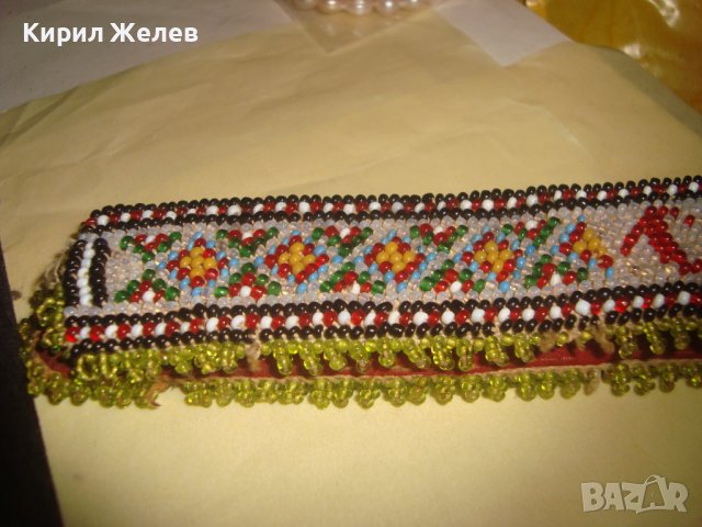 СПОМЕН Старинно МЪНИСТЕНО УКРАШЕНИЕ НАКИТ ШИРИТ 20те ГОДИНИ на 20ти ВЕК МАЙСТОРСКИ УНИКАТ БИЖУ 30686, снимка 6 - Антикварни и старинни предмети - 37851442
