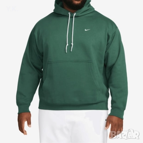 Оригинален мъжки суичър Nike Solo Swoosh Fleece, снимка 5 - Суичъри - 50065551