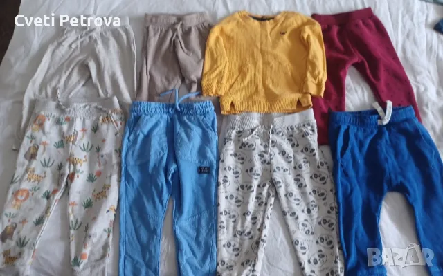 лот за дете на 18-24месеца-памучни долнища и блуза 