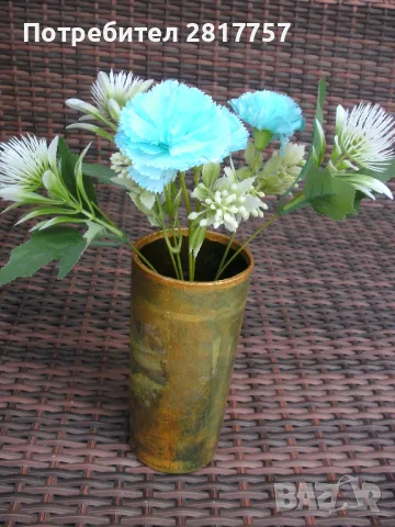 Уникална Арт - ваза за декоративни и свежи цветя / във вода / !, снимка 2 - Антикварни и старинни предмети - 49832547