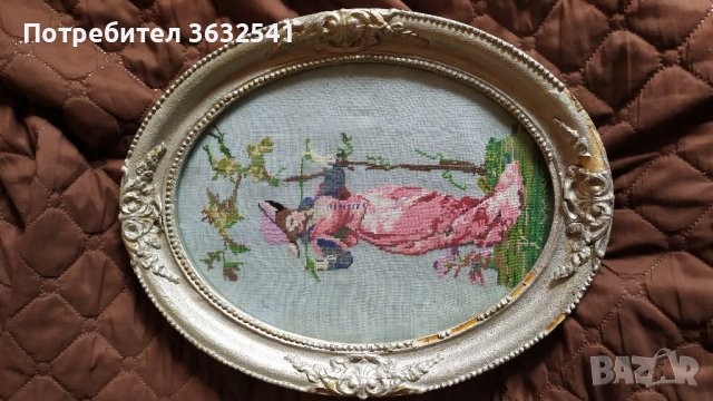 Продавам стар гоблен, снимка 2 - Гоблени - 40243076