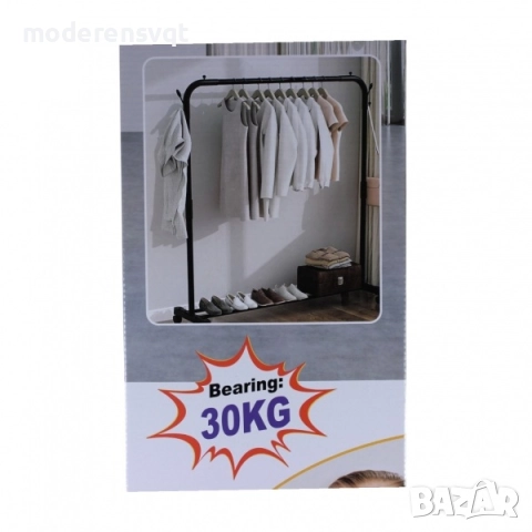 Щендер стойка за закачалка за дрехи и обувки стомана, снимка 5 - Етажерки - 52583808